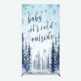 Aperturee Aperturee Winter Snowflake Cold Outside Baby Shower Rectangle Backdrop